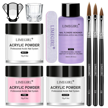 Nail Acrylic Powder & Liquid Monomer For Manicure Set