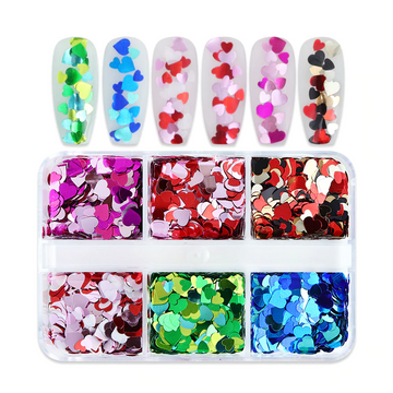 Nail art sequins glitter manicure set