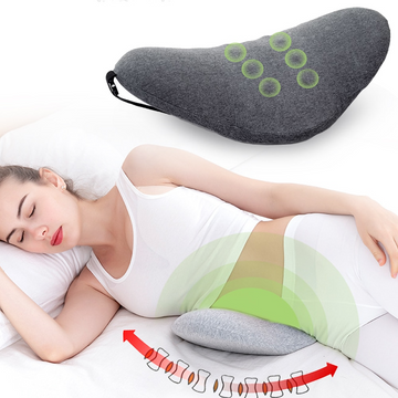Lumbar Support Pillow for Sleeping Memory Foam for Lower Back Pain Relief