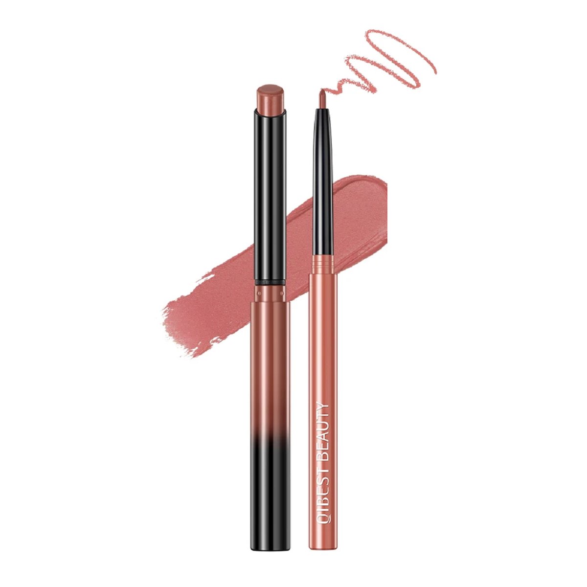 Matte Nude Lipstick Pen Waterproof Lip Liner Set