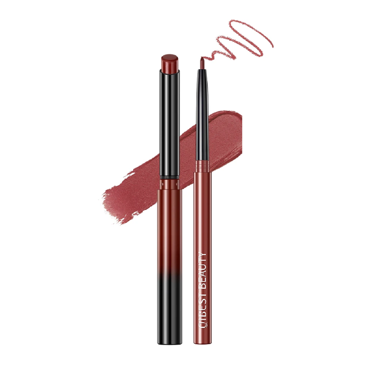 Matte Nude Lipstick Pen Waterproof Lip Liner Set
