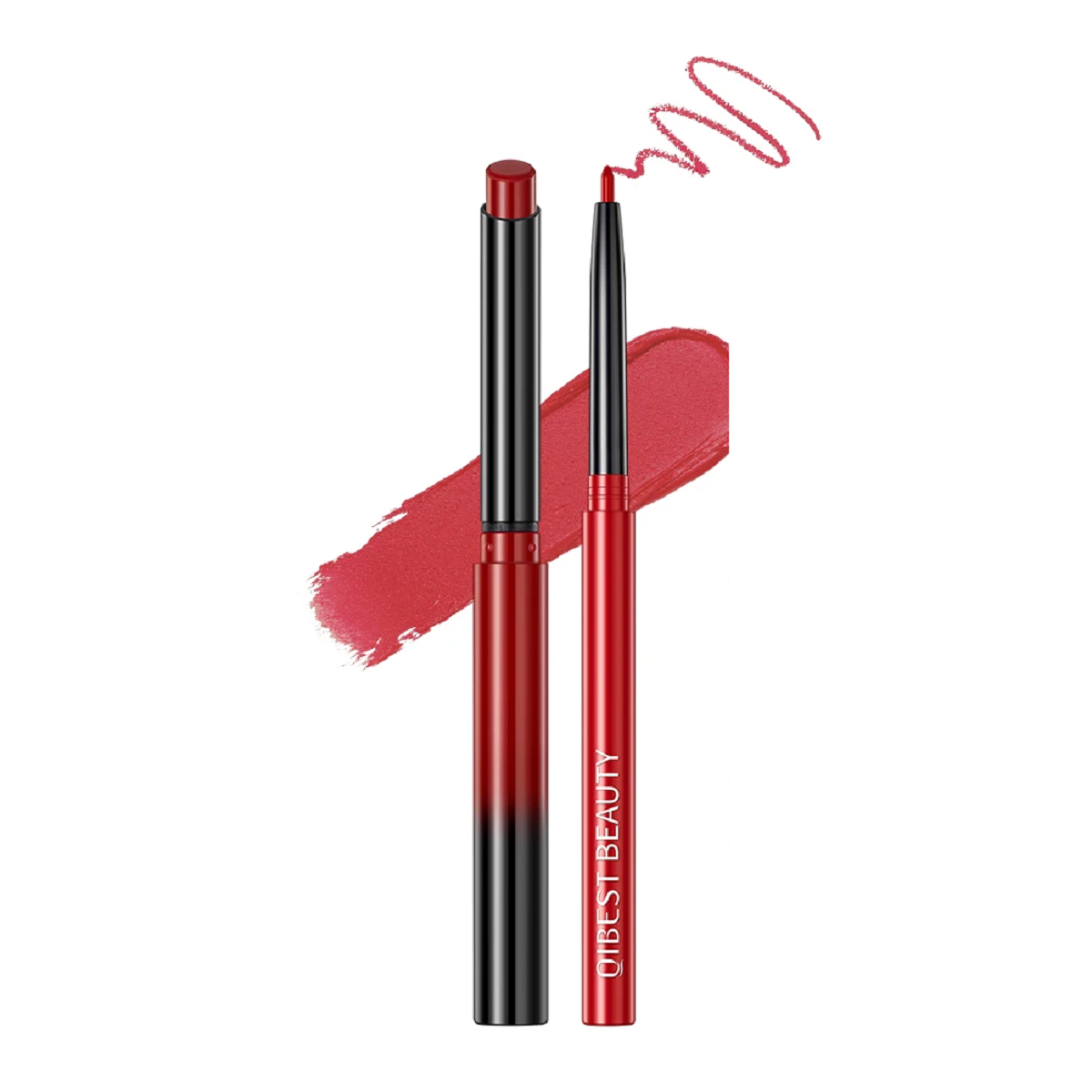 Matte Nude Lipstick Pen Waterproof Lip Liner Set