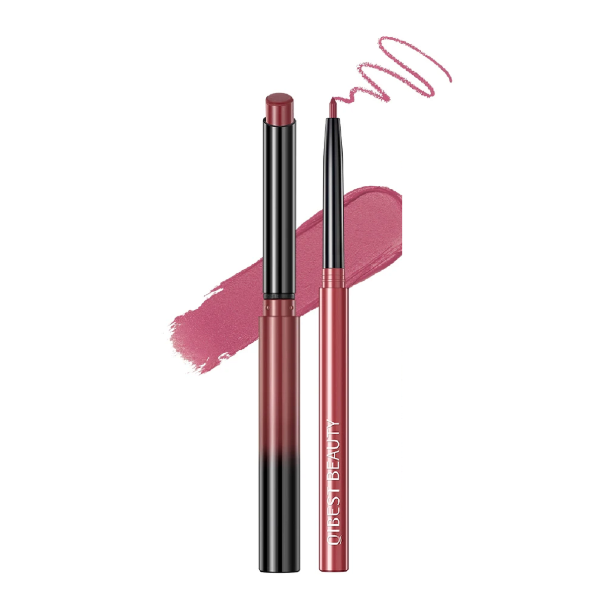 Matte Nude Lipstick Pen Waterproof Lip Liner Set