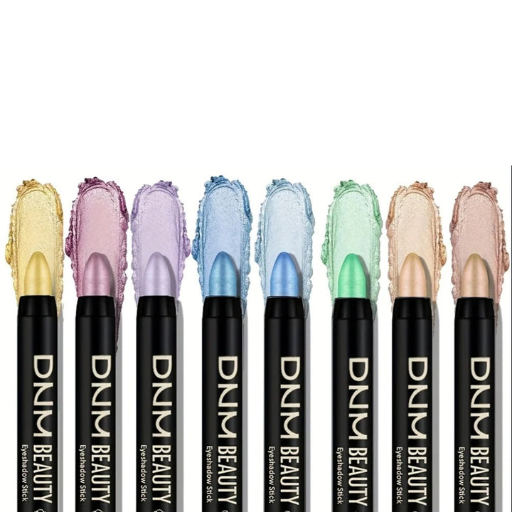 Metallic Eyeshadow 8-Pc Stick Set – Waterproof Long-Lasting and Multi-Colour