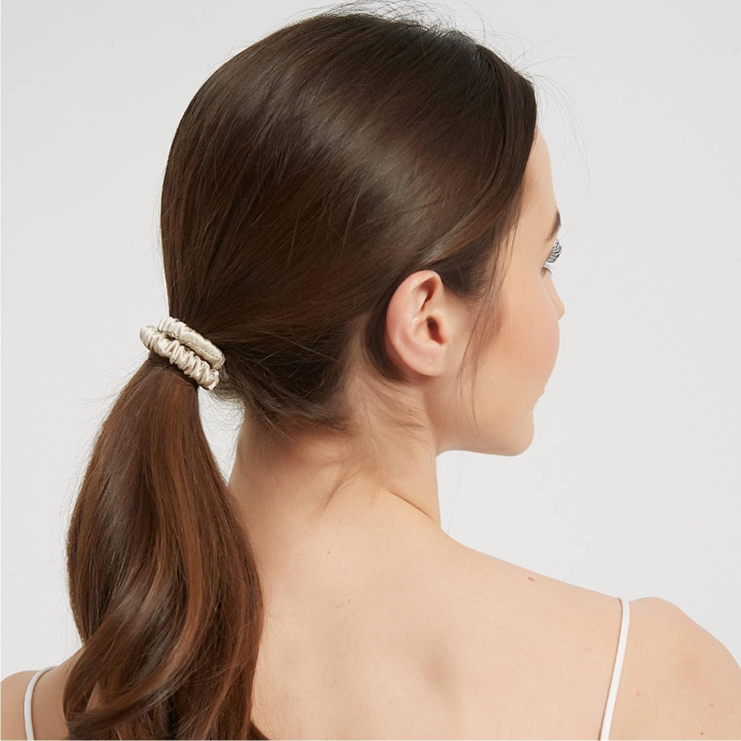 5-Pack Mulberry Silk Scrunchies – Hair Ties for Women and Girls