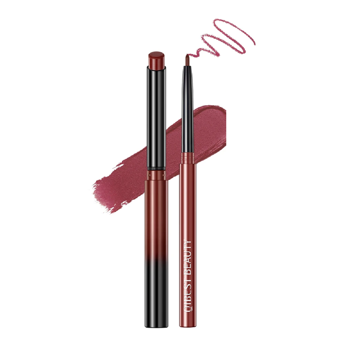 Matte Nude Lipstick Pen Waterproof Lip Liner Set