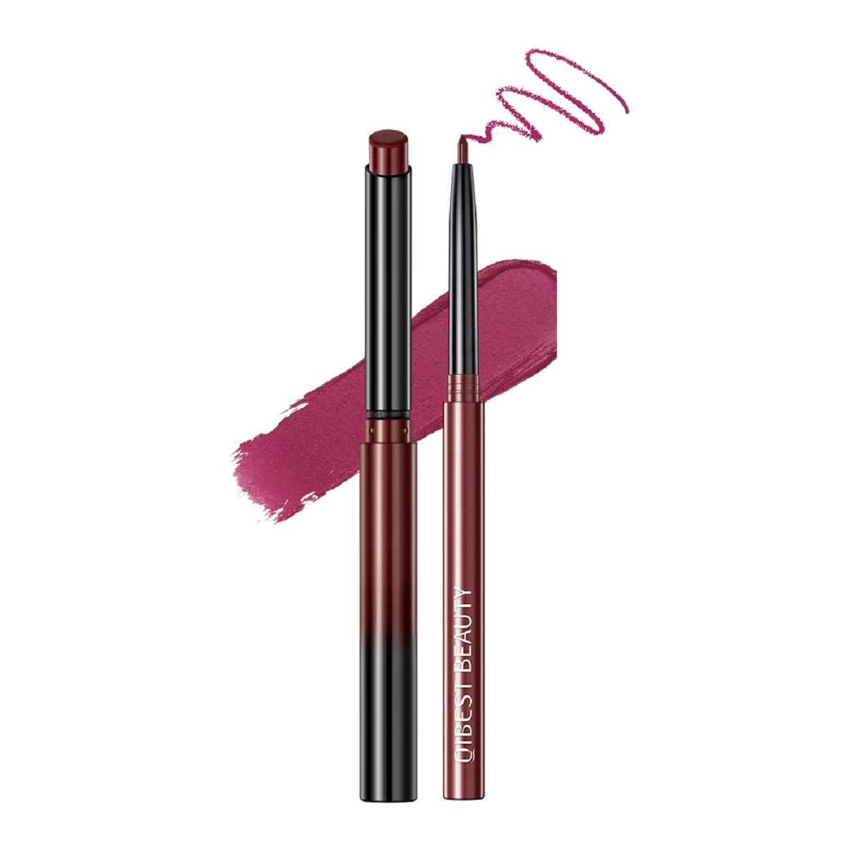 Matte Nude Lipstick Pen Waterproof Lip Liner Set