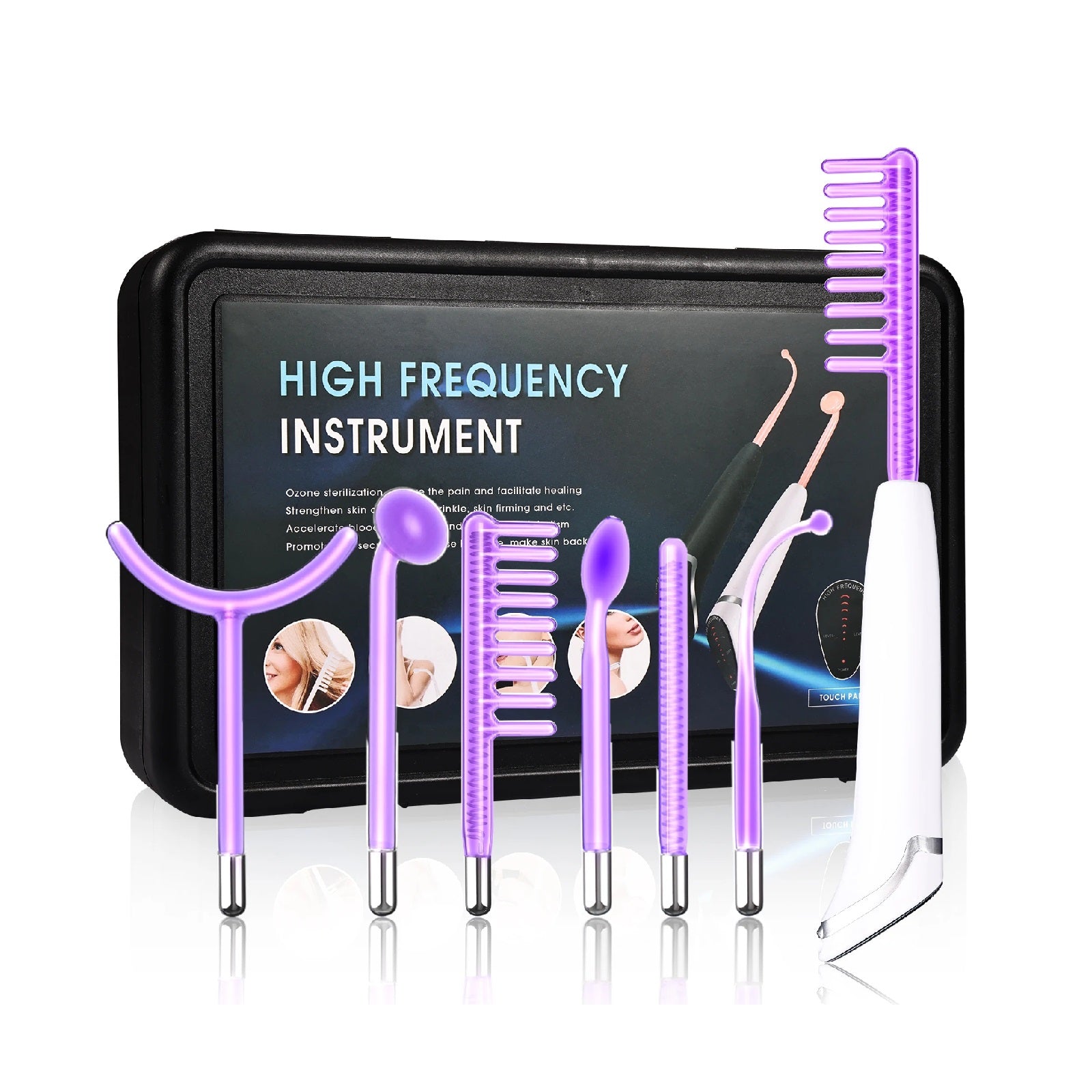 6-in-1 High-Frequency Wand – Clear Skin And Hair Revitalizer