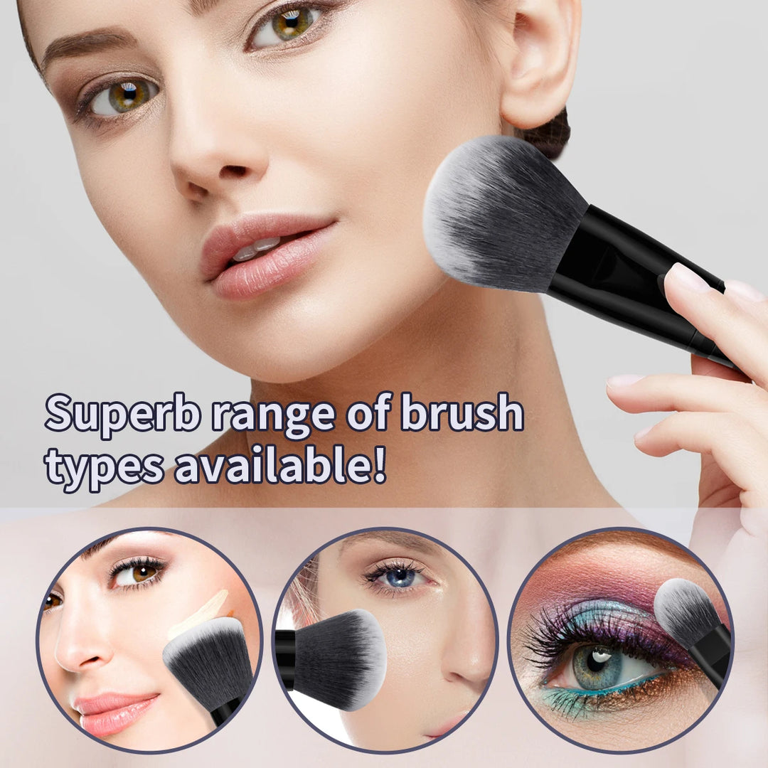 45Pcs Professional Foundation Brush Sponge Puff Cleaning Makeup Tool Kit