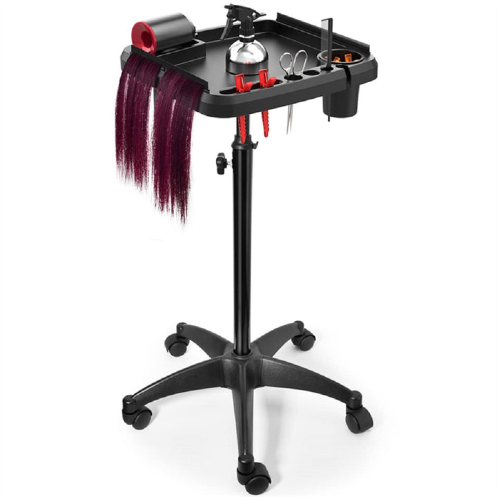 Beauty Salon Adjustable Tray Height Trolley Rolling