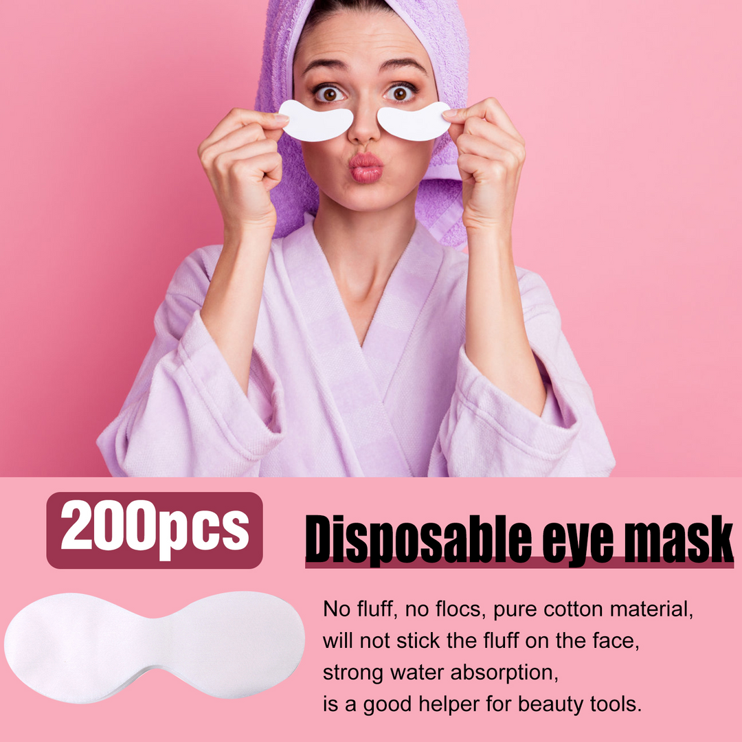 200 Pcs Natural Cotton Eye Paper Diy Makeup Facial Cotton Pads Mask