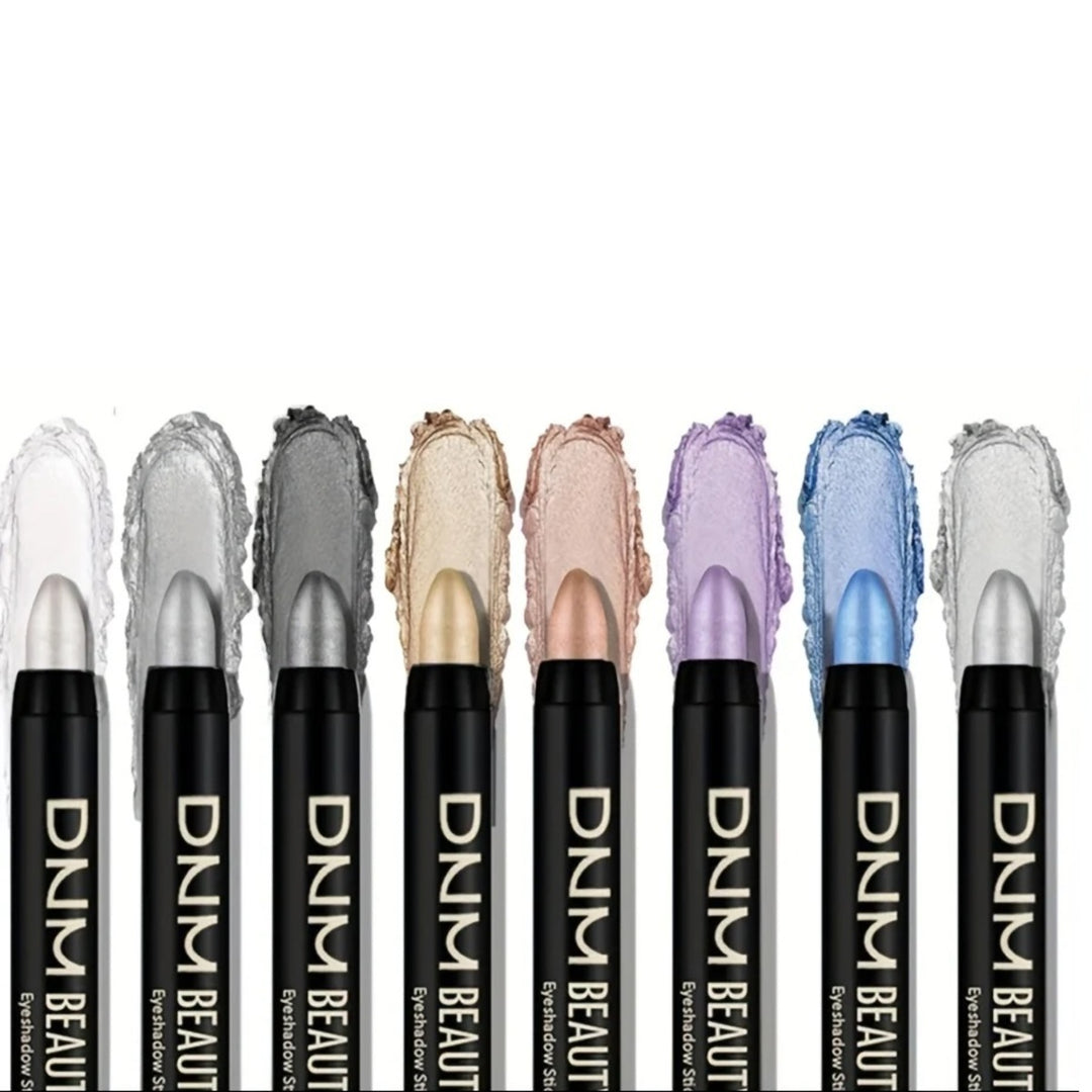 Metallic Eyeshadow 8-Pc Stick Set – Waterproof Long-Lasting and Multi-Colour