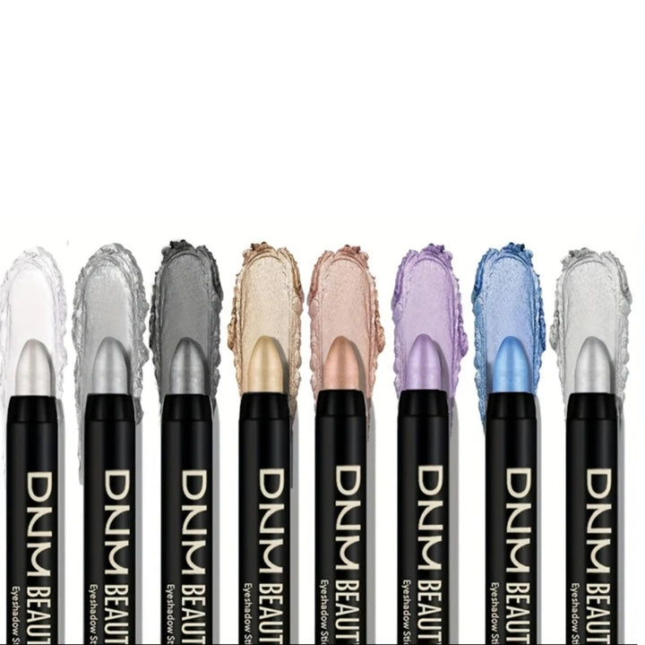 Metallic Eyeshadow 8-Pc Stick Set – Waterproof Long-Lasting and Multi-Colour
