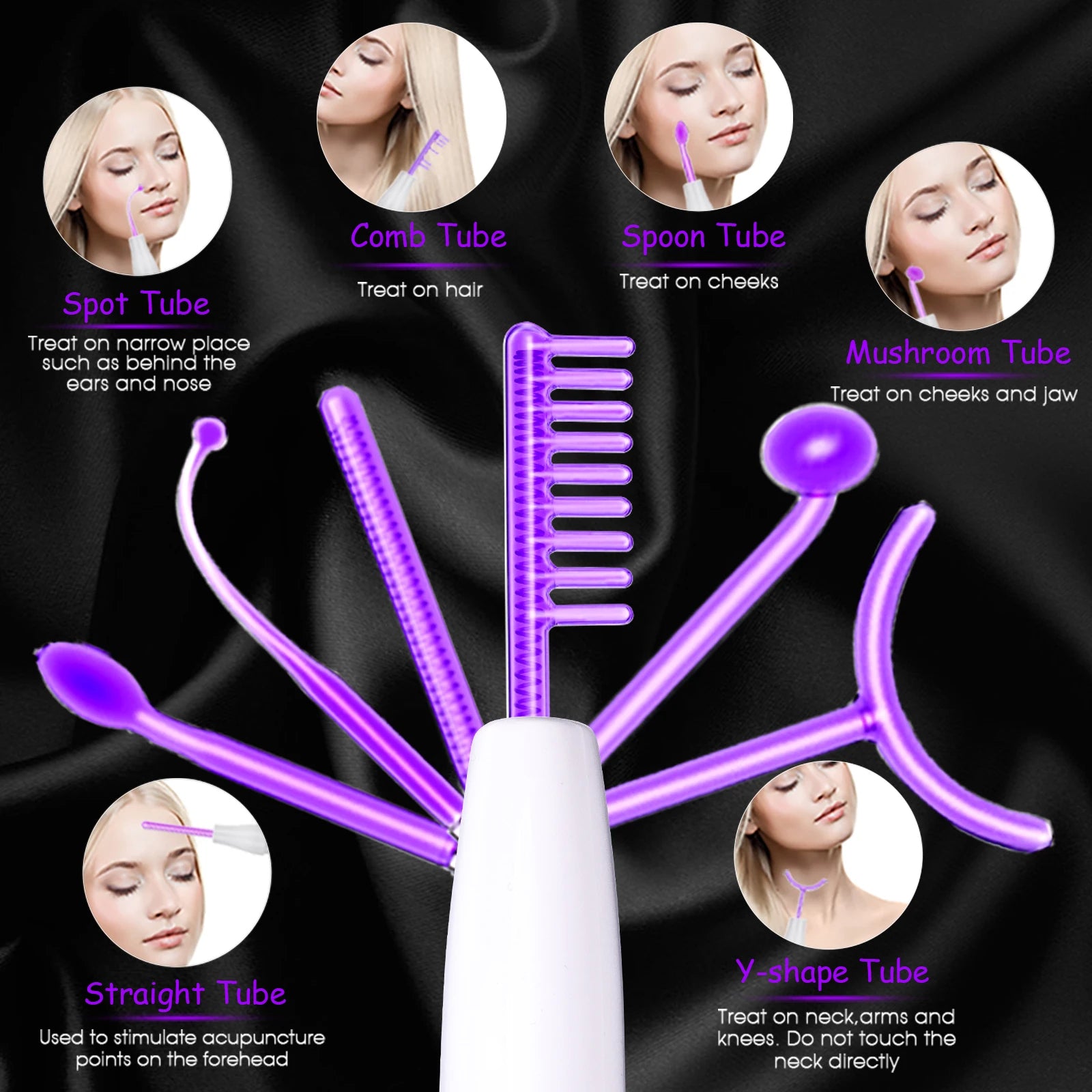 6-in-1 High-Frequency Wand – Clear Skin And Hair Revitalizer