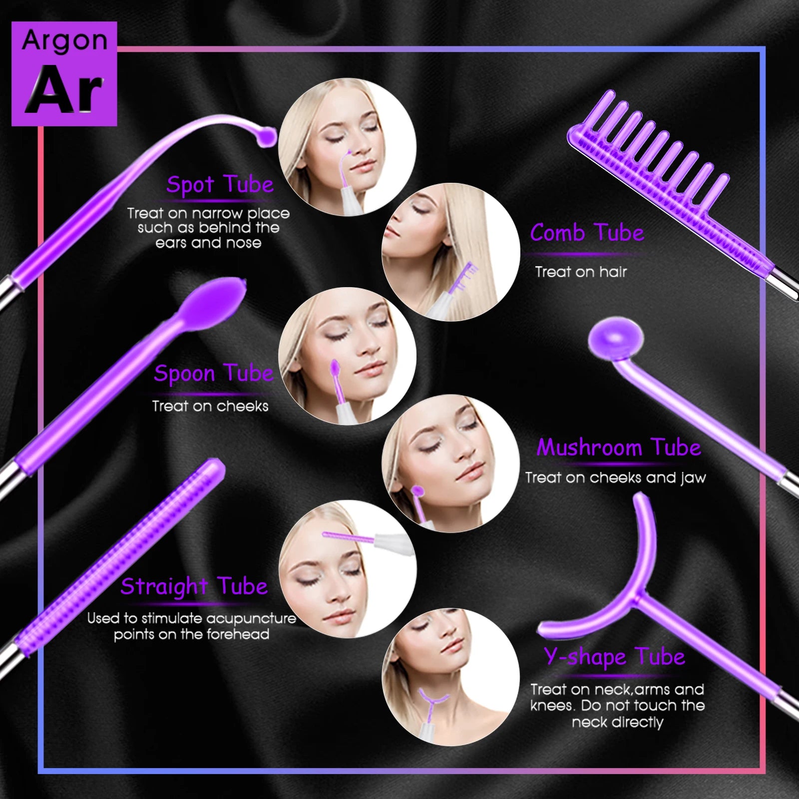 6-in-1 High-Frequency Wand – Clear Skin And Hair Revitalizer
