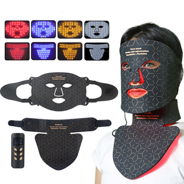 Silicone LED Light Therapy Mask for Face & Neck