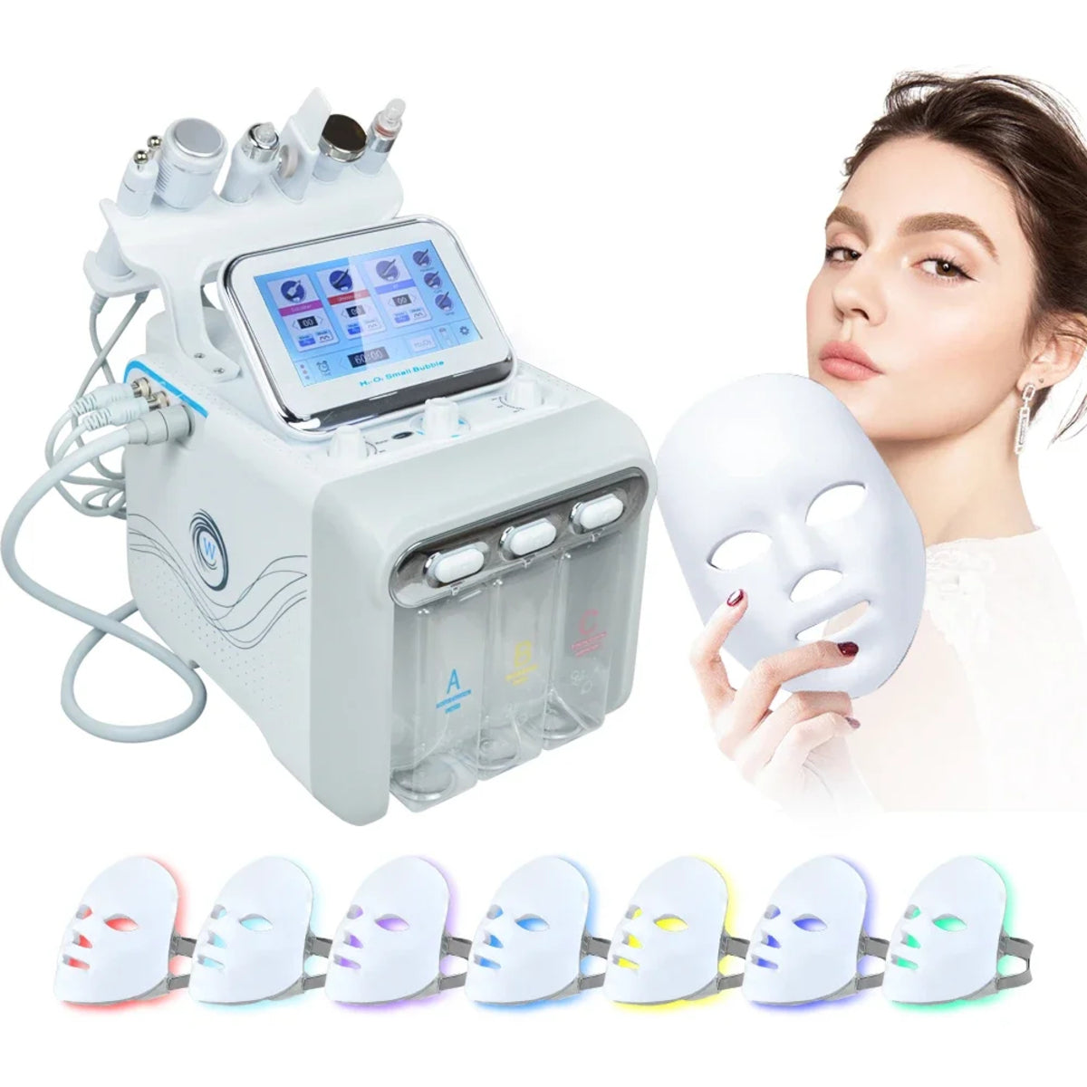 7-in-1 Face Care Device – Vacuum Jet Skin Moisturizing and Cleaning Machine