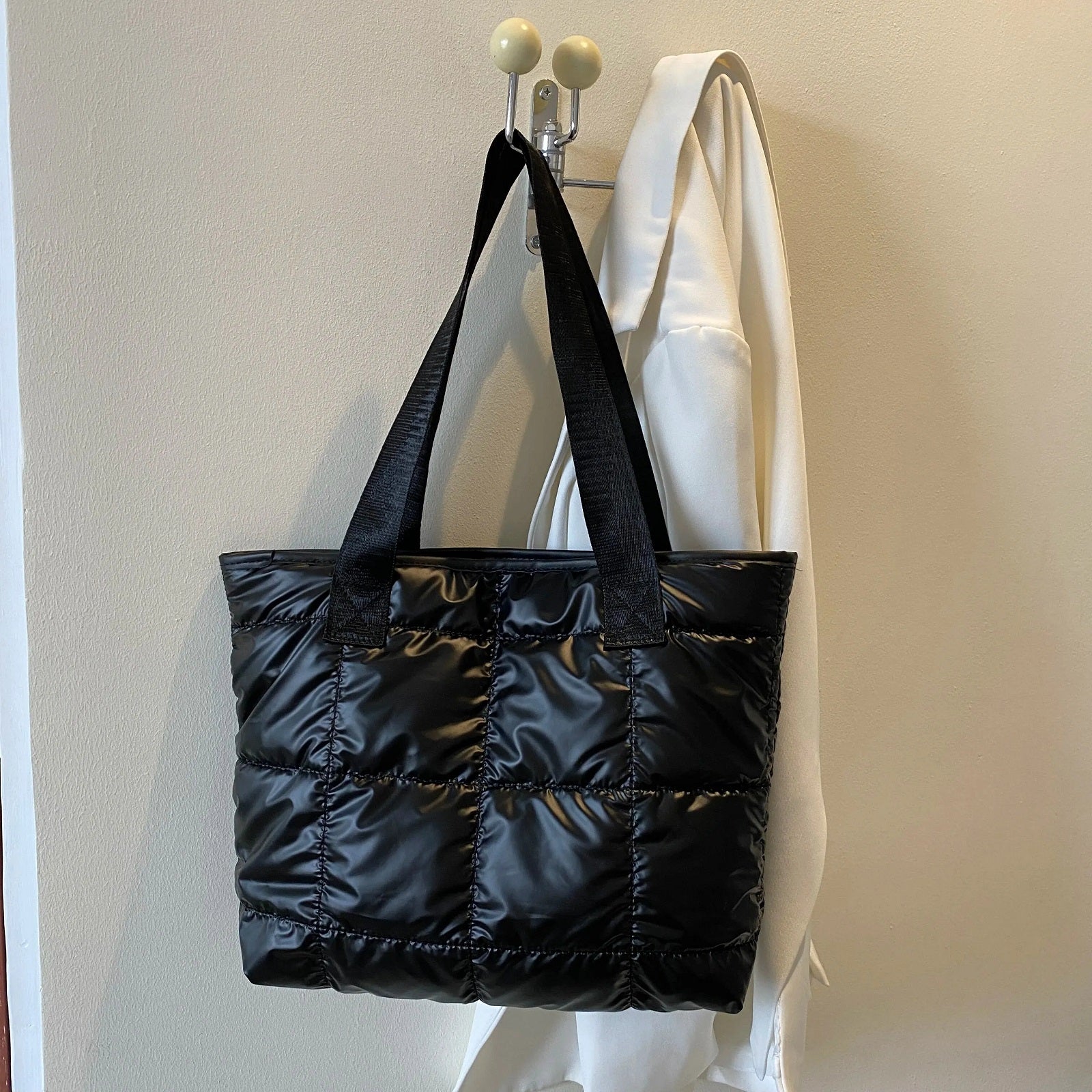 Stylish Shoulder Puffy Tote Bag
