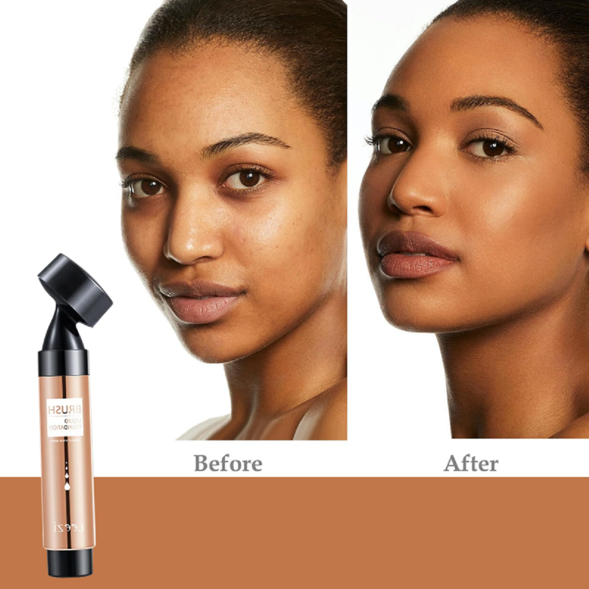 Natural Finish Foundation with Brush thin Moisturizing Concealer