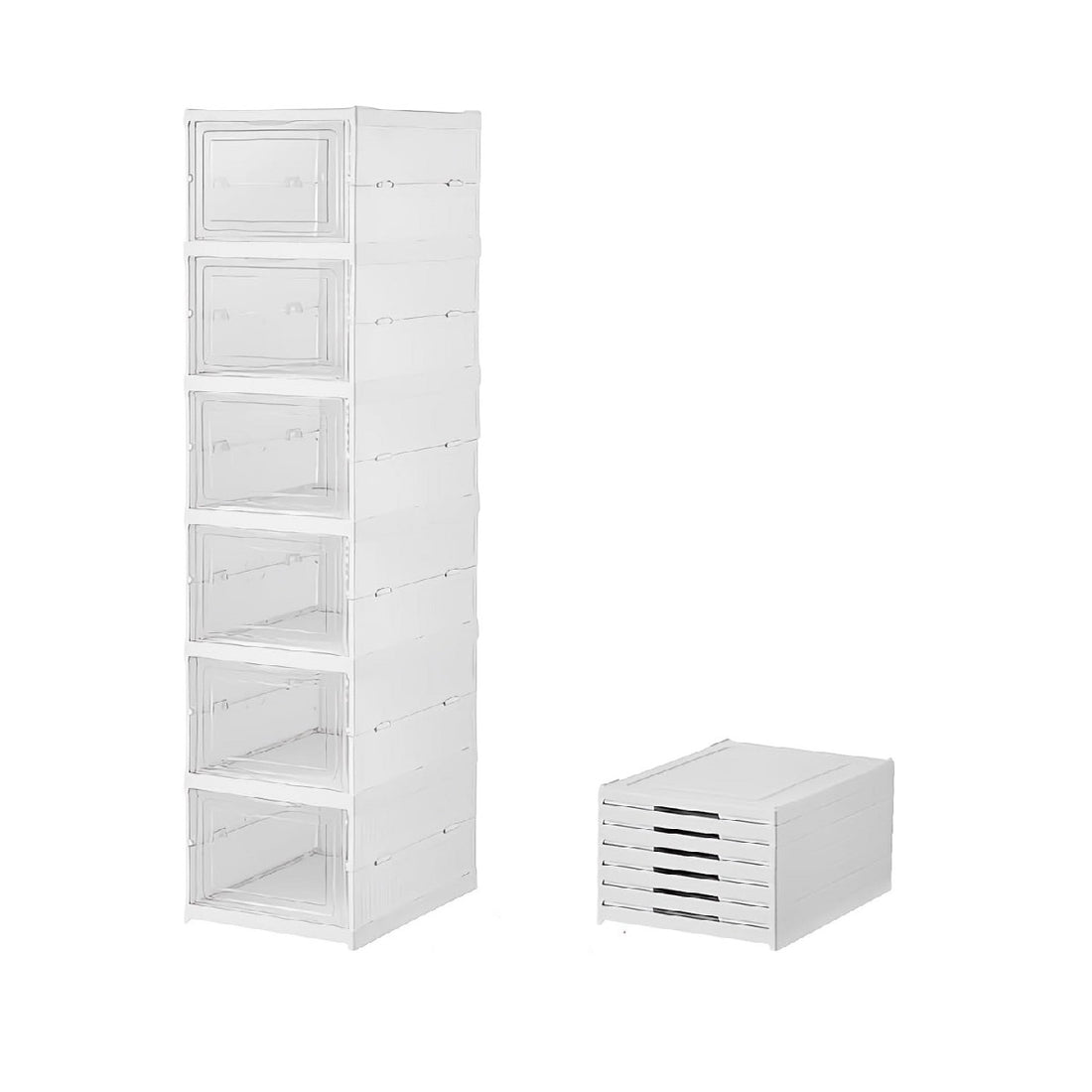 Foldable Transparent Sneaker Shoes Storage Organizer