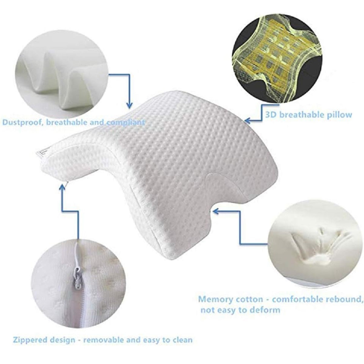 Memory Foam Pillow with Arm Hole
