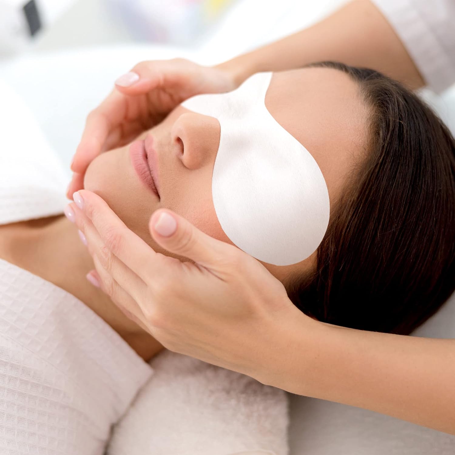 200 Pcs Natural Cotton Eye Paper Diy Makeup Facial Cotton Pads Mask