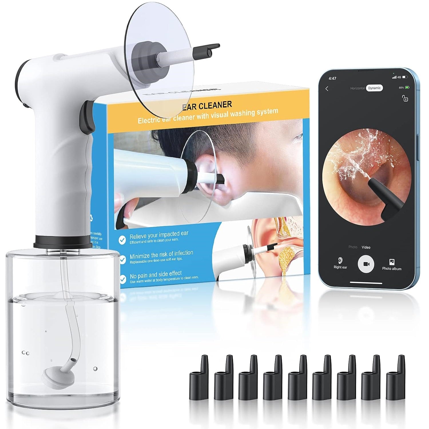 Electric Ear Wax Removal Kit with Camera