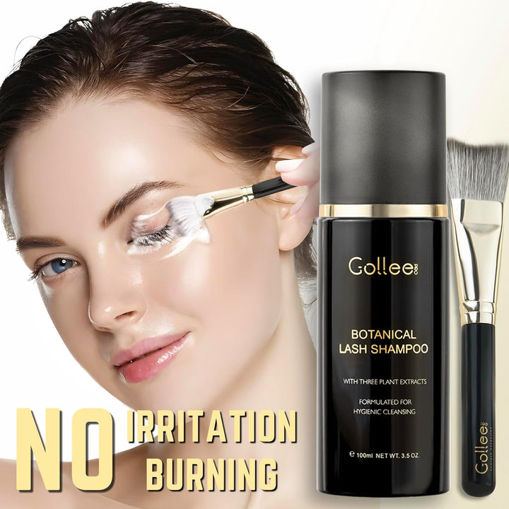 Eyelash Extension Cleaning Foam Kit – Lash Shampoo and Brush