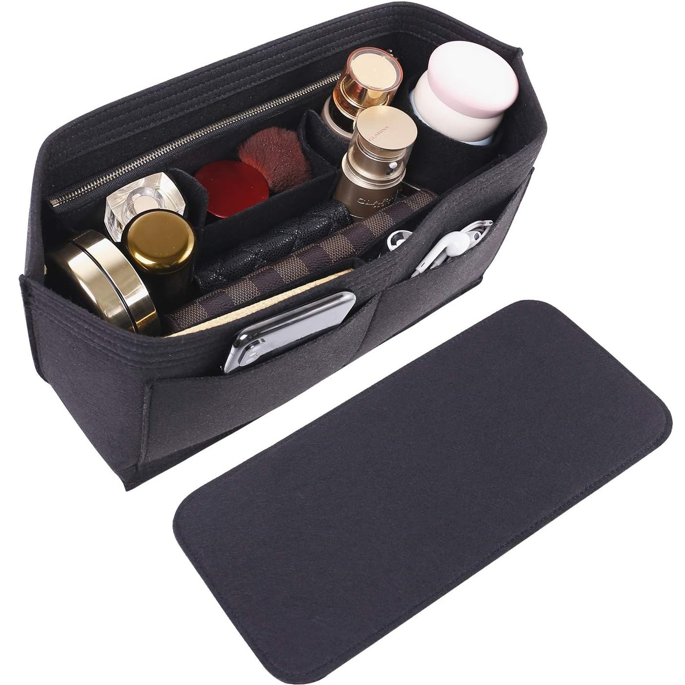 Lightweight Multi-Pocket Felt Handbag  Insert Organizer