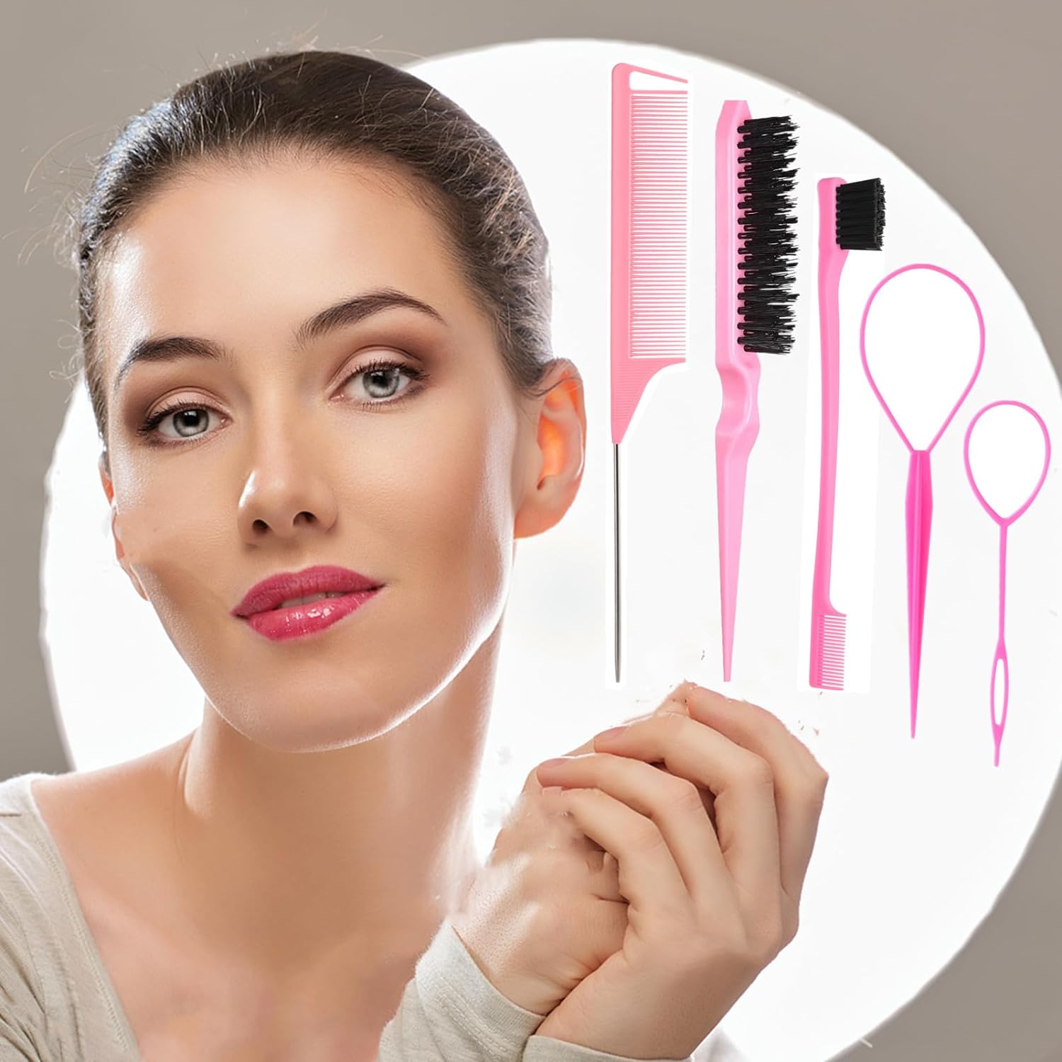 Air Cushion Tail Comb Detangling Brush Set