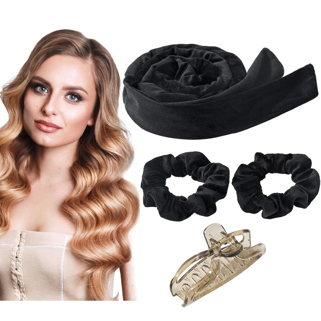 Heatless Curling Rod Rollers Silk Curls Sleeping Soft Headband Hair