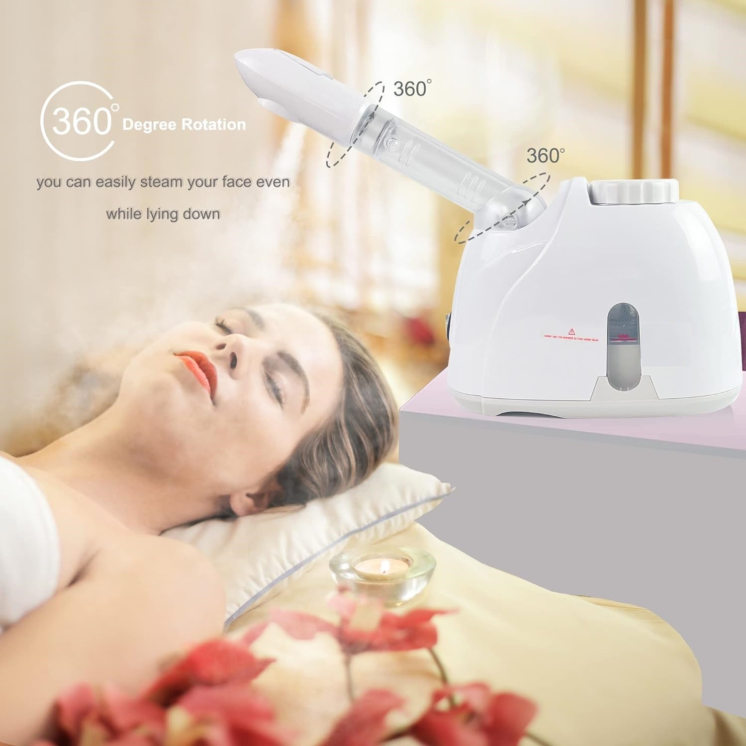 Facial Mist Steamer Humidifier for Face Deep Cleaning Vaporizer Sprayer