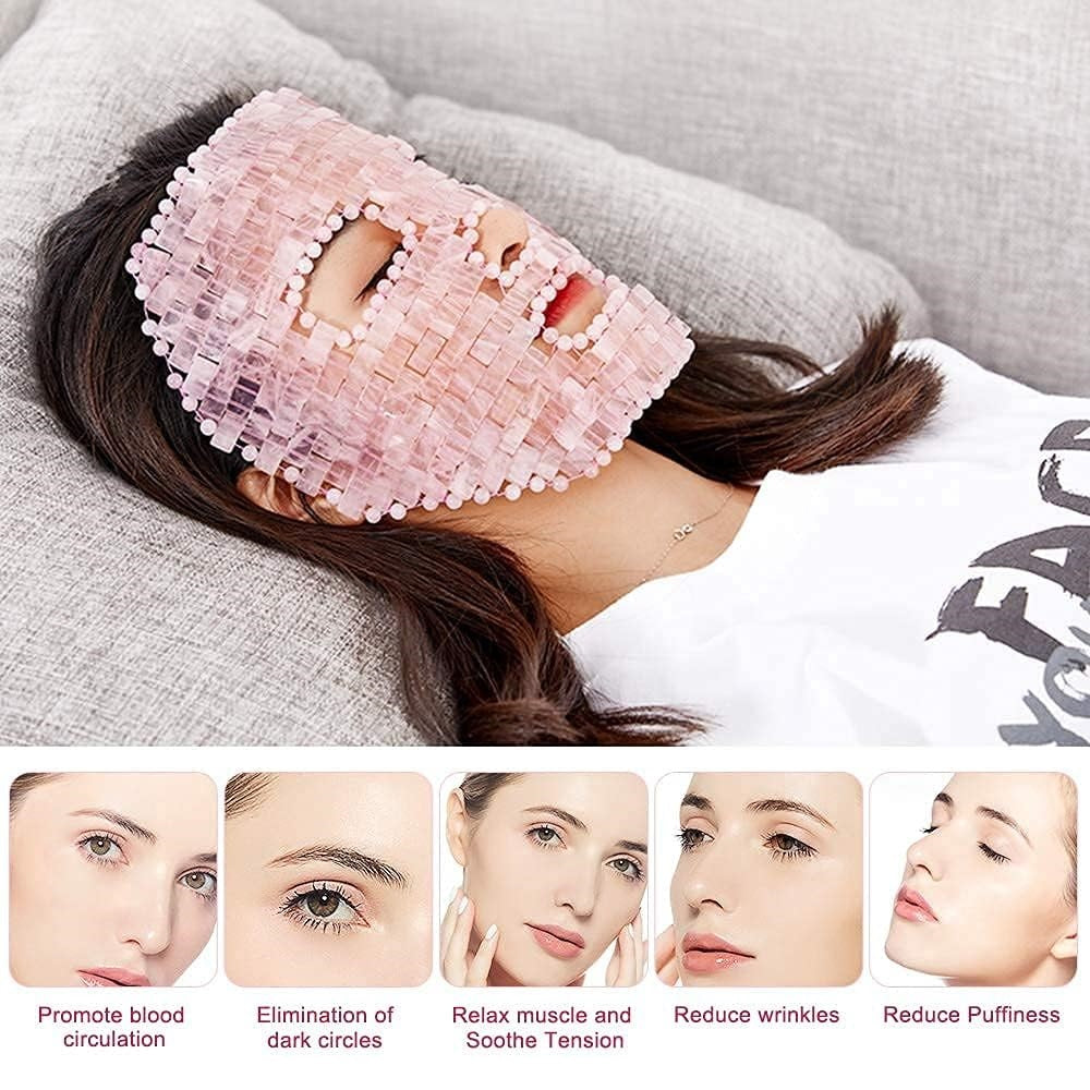 Natural Cold Therapy Jade Eye Mask Wrinkle Removal Facial Massager