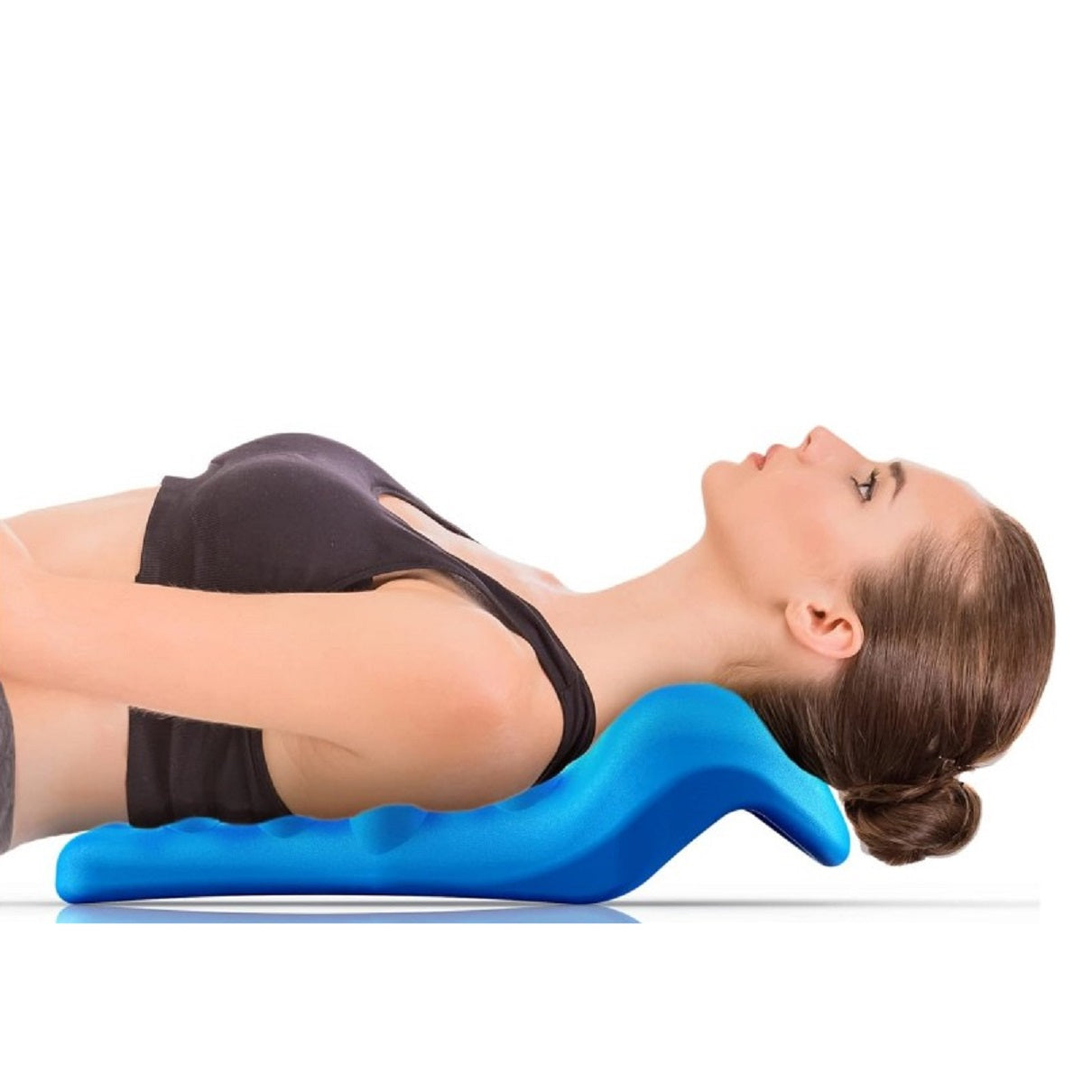 Neck Shoulder Relaxer with Cervical Traction Device Chiropractic Pillow