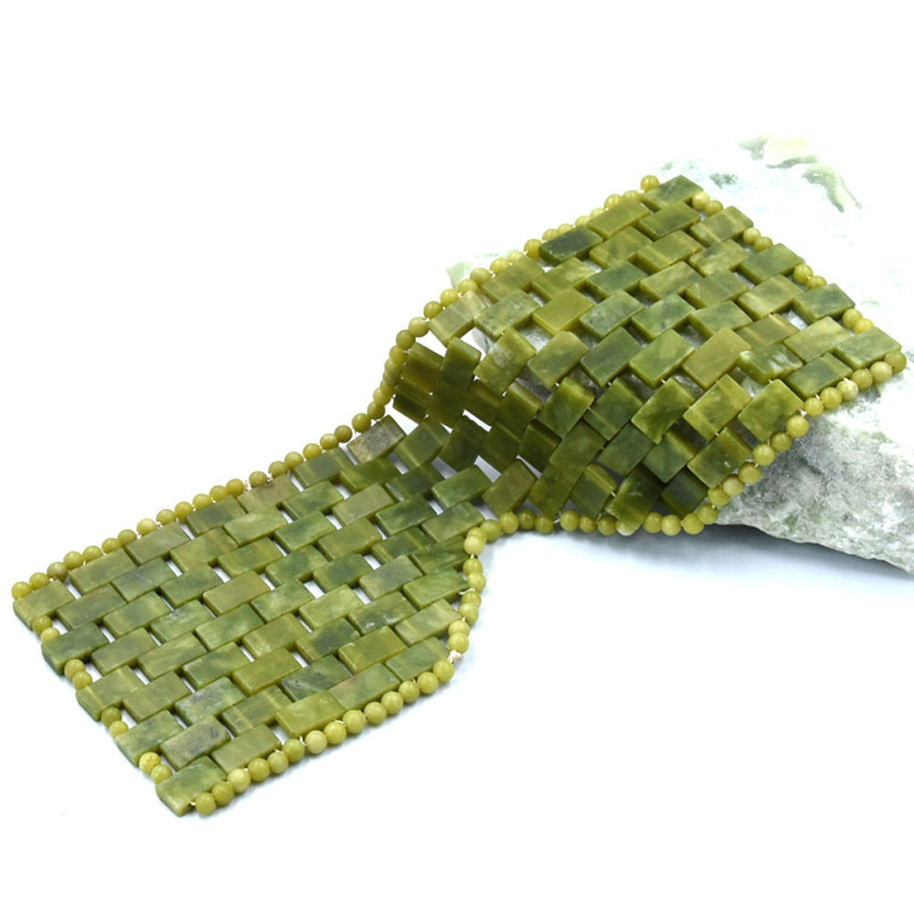 Natural Cold Therapy Jade Eye Mask Wrinkle Removal Facial Massager