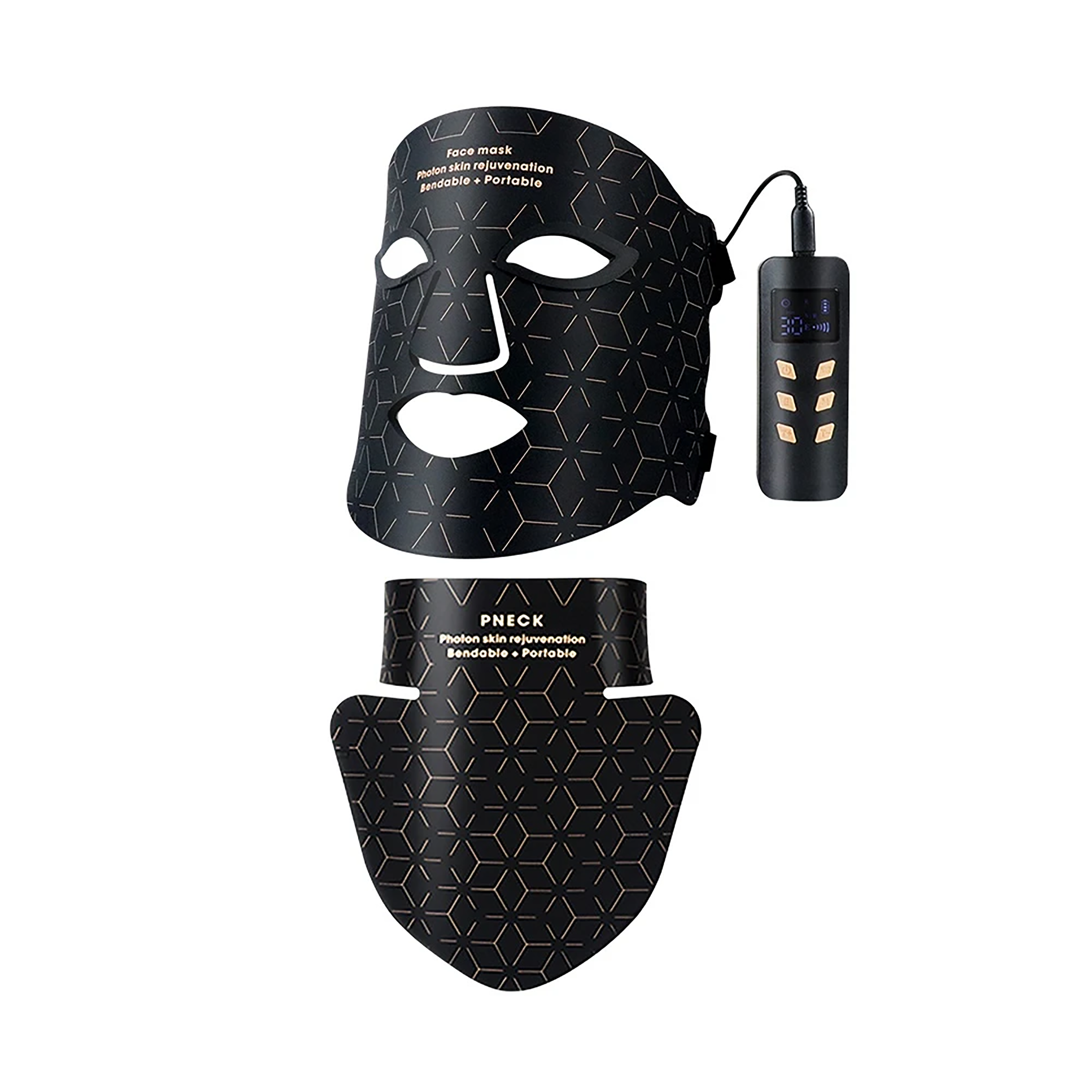 Silicone LED Light Therapy Mask for Face & Neck