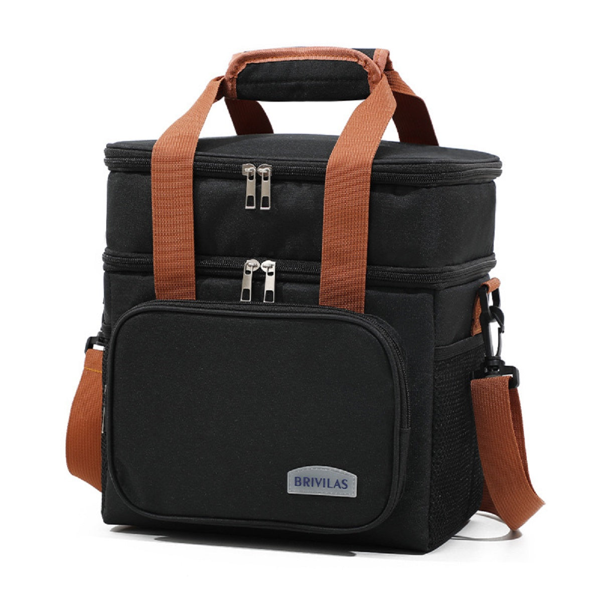 Large Capacity Double Layer Crosbody Lunch Bag