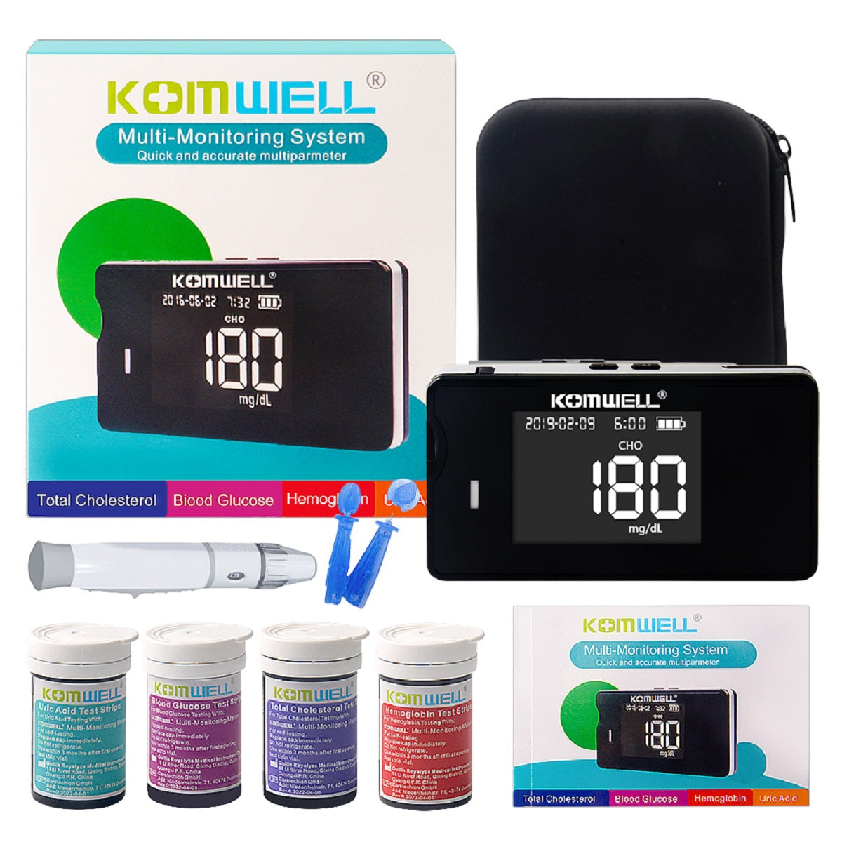 Medical Multi-Function Meter Test Strips Kit