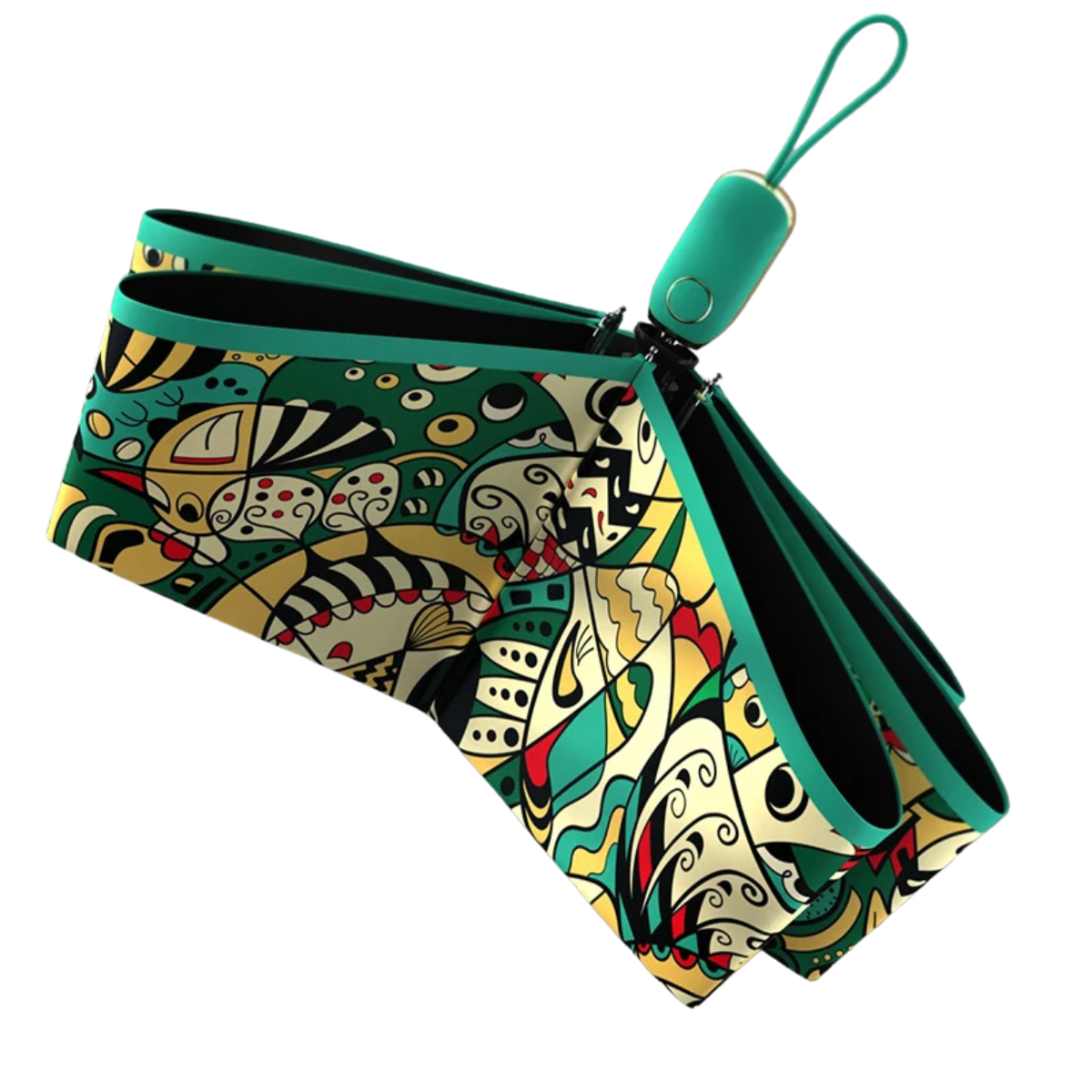 Luxury Summer UV Windproof  Flat Foldable Automatic Umbrella