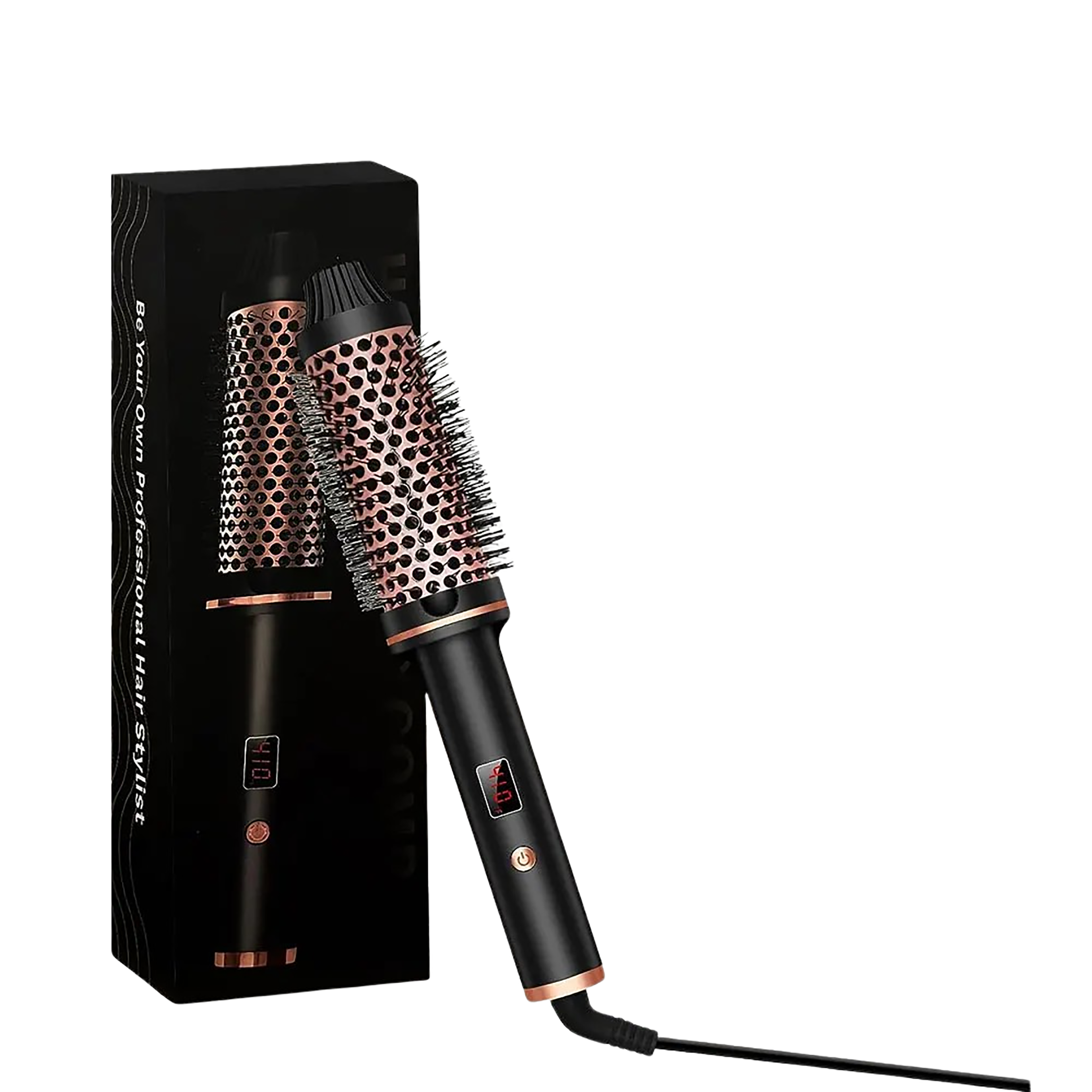 Ceramic Tourmaline Ionic Hot Brush and Round Brush Volumizer