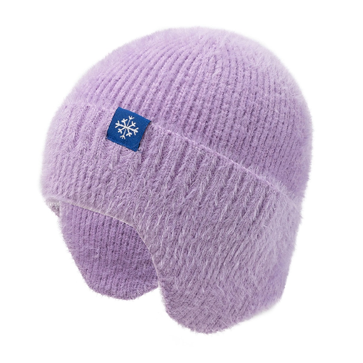 Earflap Winter Faux Fur Knitted Soft Beanie Hat