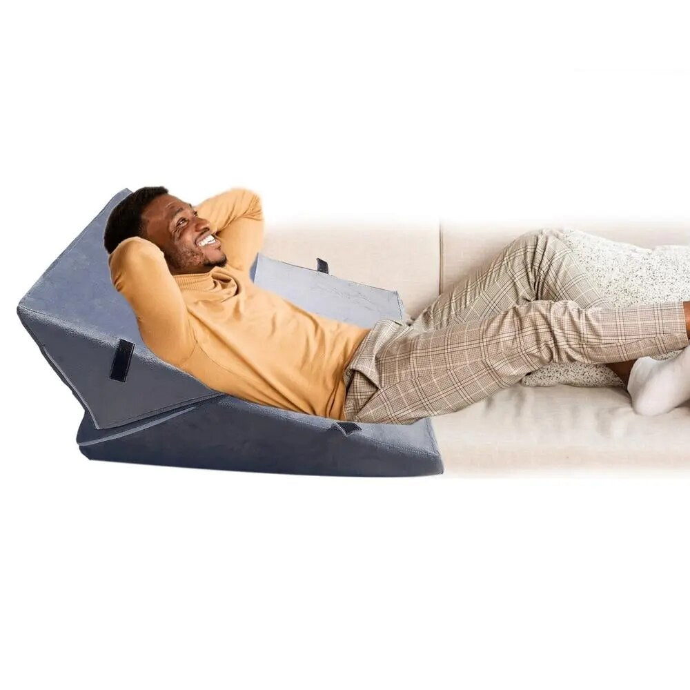 Memory Foam Wedge Pillow Leg Back Pain Support