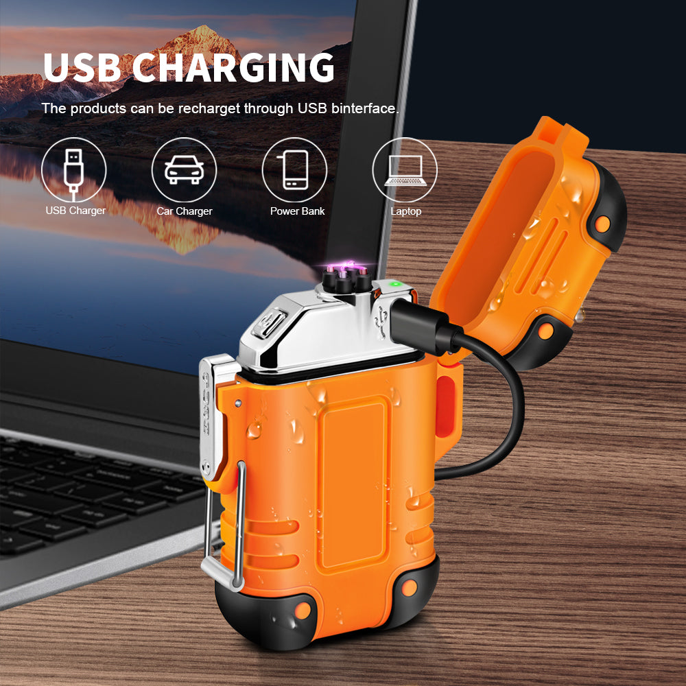 Waterproof Double Arc Lighter Windproof Plasma Lighter