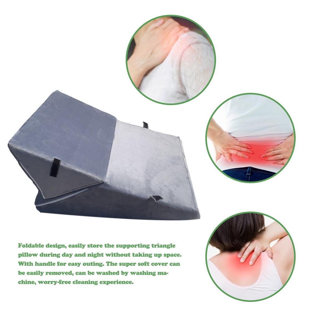 Memory Foam Wedge Pillow Leg Back Pain Support