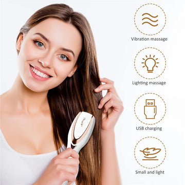 3 in 1 Wireless Infrared Massage Comb Hair Growth  Anti Hair Loss