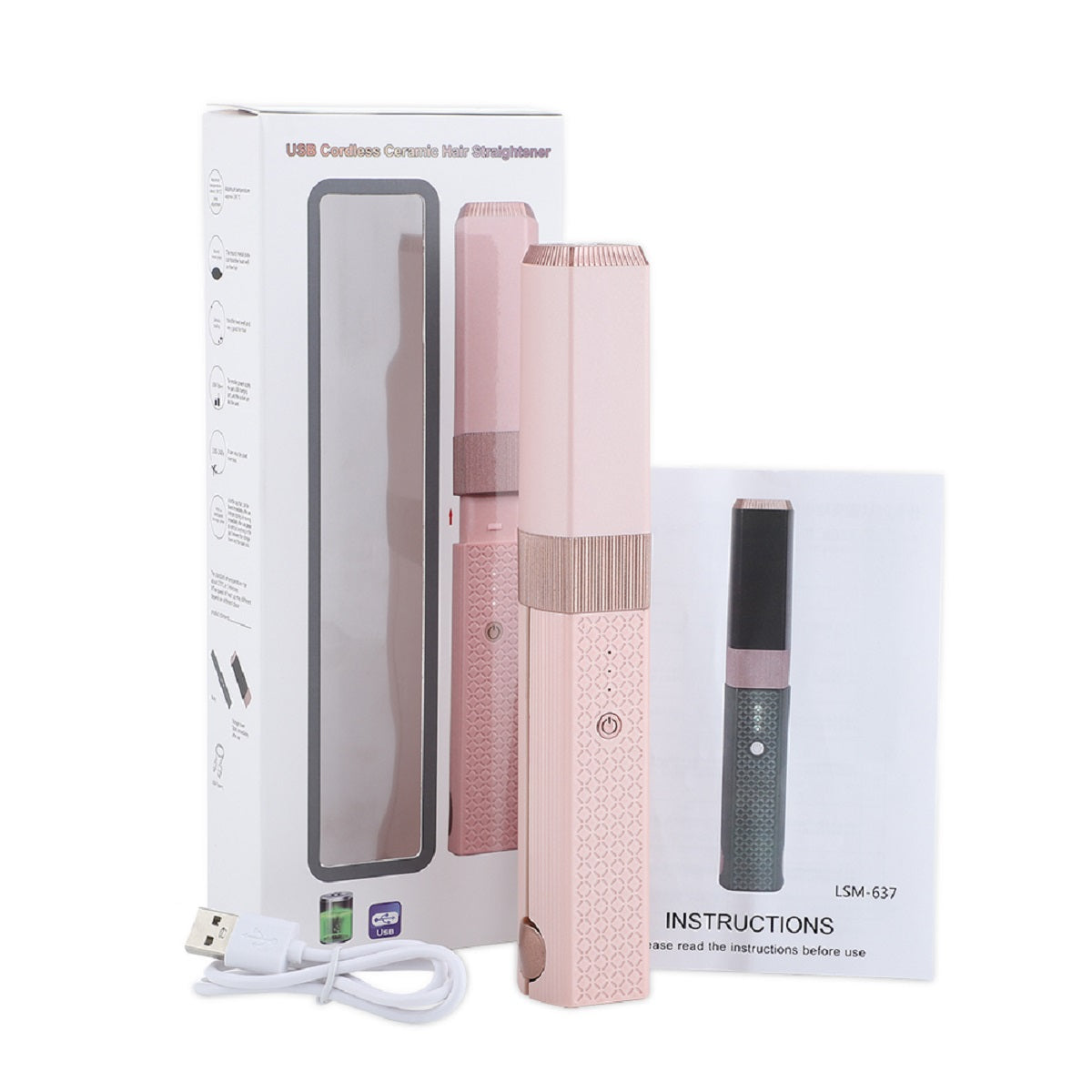 Mini Wireless Hair Straightener