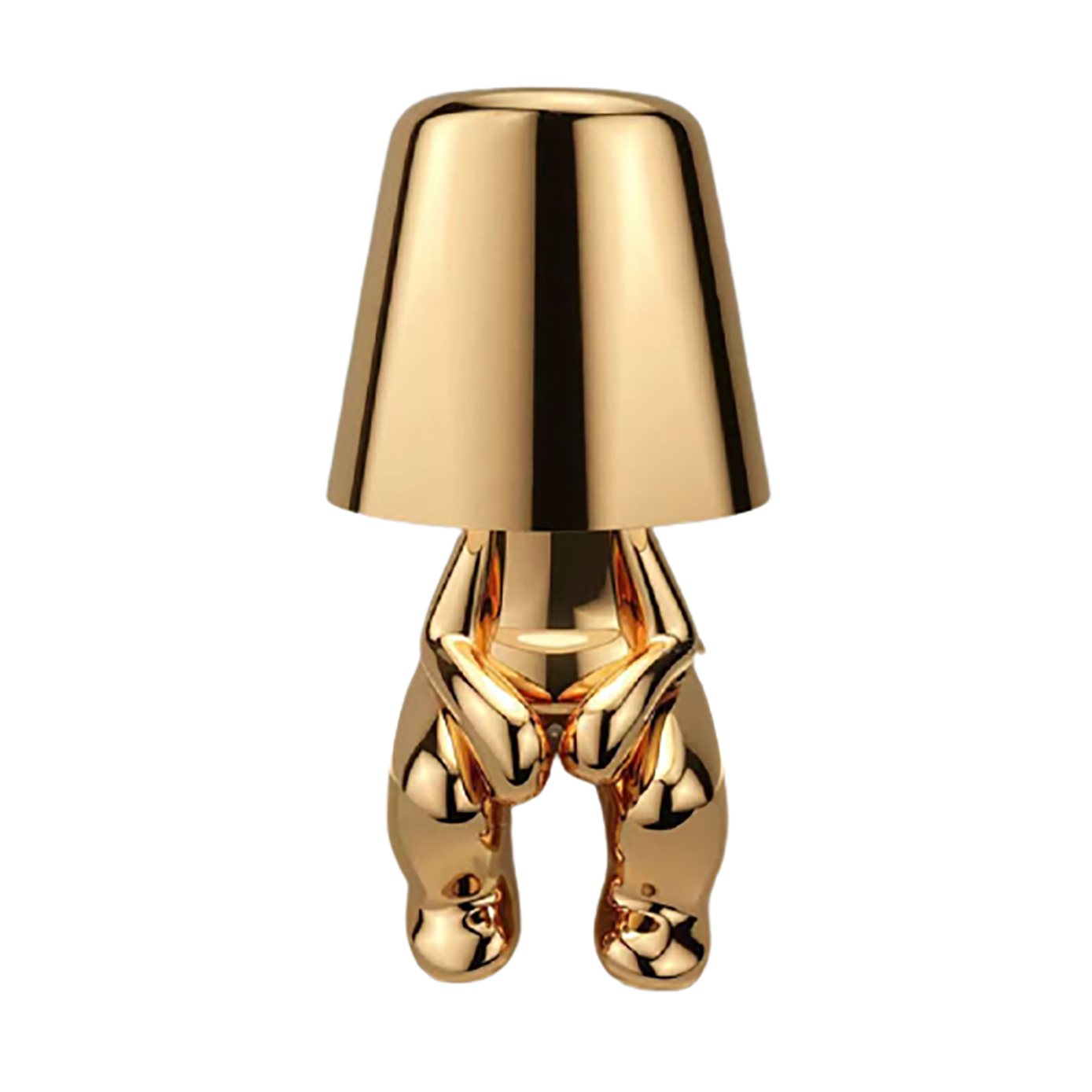 Thinker Golden Man Statue LED Table thinker Lamp