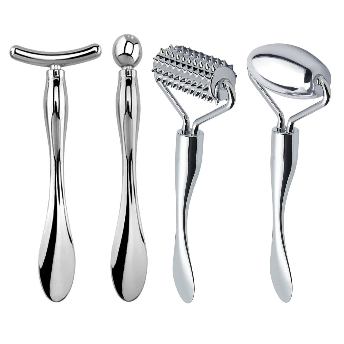 4Pcs Metal Eye Cream Applicator Roller Face Lifting Massage