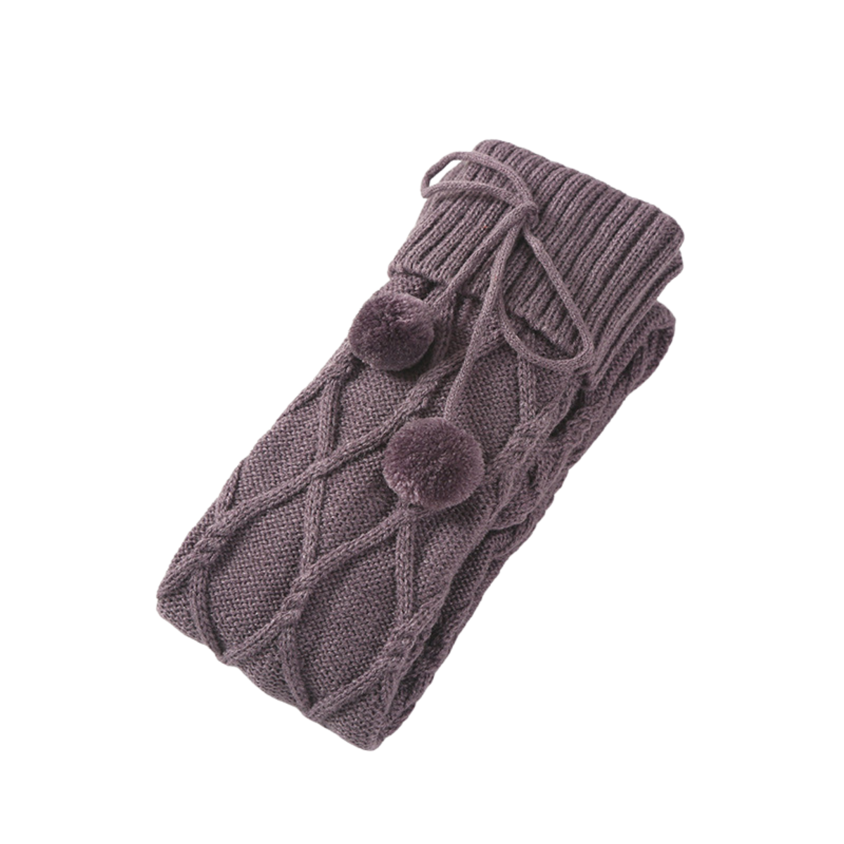 Cable Knit Knee High Socks Winter Knitted Stocking