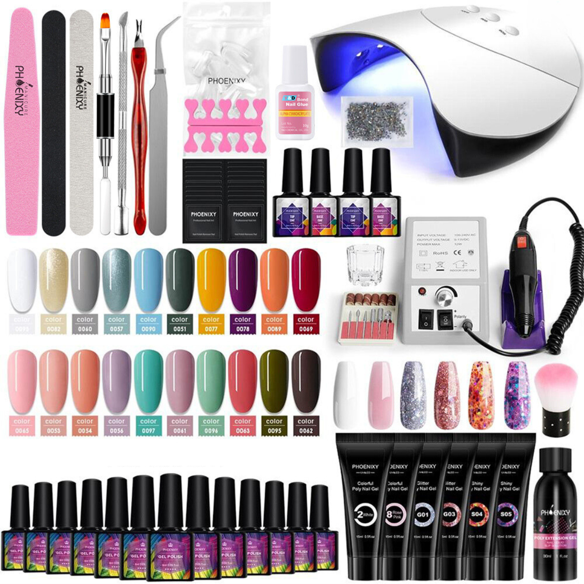 Gel Nail Extension Nail Drill Machine Manicure Set